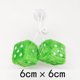 thumbnail image 1 of Cubo de peluche con estampado en caliente de 6 cm de pelo largo, colgante para espejo retrovisor, colador para colgar, 1 of 6