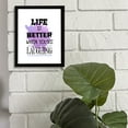 thumbnail image 5 of Designs ByLITA Life Is Better When You're Laughing, 11 x 14 White Wall Print Inspirational (Framed) | Motivational Home Decor, 5 of 7