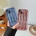 thumbnail image 3 of Water Ripple Pattern Curly Wave Frame Soft Compatible with iPhone Case (Green,iPhone 12), 3 of 5