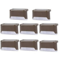 EROCK Solar Deck Lights 4/8/12/16Pcs, Outdoor Step Light Waterproof Led Solar Lamp for Steps Fence Deck Railing Stairs, Warm White