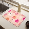 thumbnail image 5 of Dish Drying Mat Absorbent Dish Drainer Kitchen Counter 23.6x19.7inch Dish Drying Pad for Countertops Sinks Draining Racks Cute Light Pink Ghost, 5 of 9