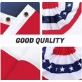 thumbnail image 4 of Bandera de banderines de Estados Unidos, bandera patriótica de medio abanico (azul rojo), decoraciones patrióticas, banderas de abanico plisadas, bandera de banderines de Estados Unidos, bandera de estrellas y rayas, bandera para el Día de la Independencia, Día Conmemorativo y Día del Trabajo (5 piezas, 1,5 x 3 pies) brillar Electrónica, 4 of 5