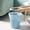Blue, variant on Small Press Lid Garbage Can For Kitchen & Bathroom – Versatile Waste Container For Bedroom, Office & Laundry Room, Sturdy Plastic Construction