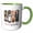Green/White, variant on 3drose, Sweet Screams. Gorgeous Brushstroke Art. Adorable Halloween Gift, 11oz Mug