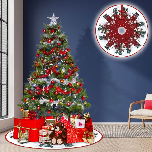 Amzcrzy Home Decorations Christmas Tree Dress Christmas Decorations Christmas Ornaments Tree Dress Christmas Decorations Christmas Tree Skirt Christmas Tree Decorations Tree Skirt