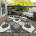thumbnail image 6 of Addison Rugs Chantille Indoor/Outdoor Transitional Mid-century Modern Gray Washable Rectangle Rug, 3' x 5', 6 of 6