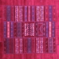 thumbnail image 1 of Ahgly Company Indoor Square Abstract Pink Contemporary Area Rugs, 7' Square, 1 of 4