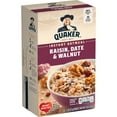 thumbnail image 2 of Quaker Raisin Date & Walnut Flavor Instant Oatmeal, 1.3 oz Paperboard Box 10 Packets, 2 of 9