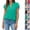 #03 Cyan, variant on Women's V Neck Swiss Dot Flowy Shirts Ruffle Short Sleeve 2026 Summer Blouse Dressy Casual Outings Tops,M,Beige