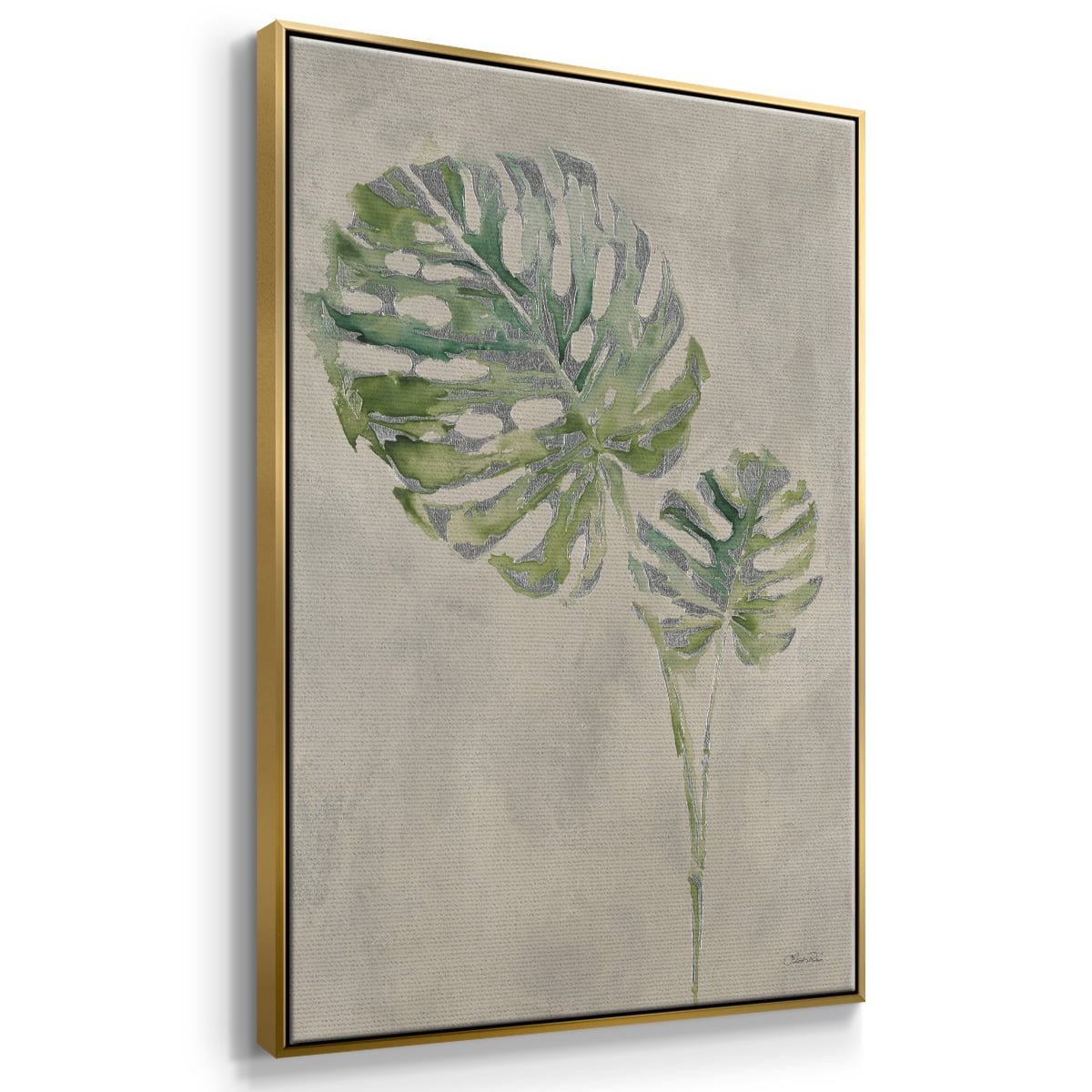 Fresh Unfolds III Framed Premium Gallery Wrapped Canvas - Ready to Hang - 25 x 37 - Gold Floating Frame