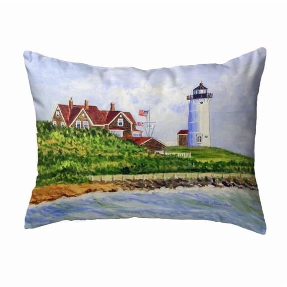 Betsy Drake NC1378 16 x 20 in. Nobska Lighthouse No Cord Pillow