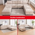 thumbnail image 4 of Puremind Canapé Sectionnel en U, Sofa Sectionnel Modulaire 8 Places avec Ottomane de Rangement et Accoudoirs Réglables pour Salon, Beige, 4 of 8