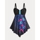 thumbnail image 1 of Tankini Acolchado Talla Extra Estampado Rosa Rosegal  Camisetas tallas grandes, 1 of 5