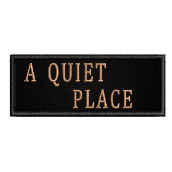 The Quiet Place Horror Movies 4" W x 1.5" T Iron/Sew On Decorative Patch