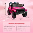 thumbnail image 2 of 12V Ride-On Truck with Remote Control, 35W Motors & Spring Suspension for girls and boys, 2 of 7