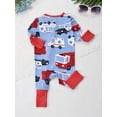 thumbnail image 6 of Emy Dola Baby Boys' Snug Fit Pajamas Bamboo Viscose Footless Baby Sleeper Newborn Boys Jumpsuit Sleep 'N Play Romper One-Piece, 6 of 7
