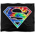 thumbnail image 1 of Superman Tie Dye Logo Blanket, 1 of 7