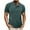 Green, variant on fatyb Men's Pocket Casual Shirts Crewneck Button up Pullover Shirts Short Sleeve Summer Mens Tshirts
