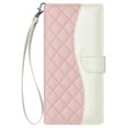 thumbnail image 2 of Quilted Wallet Case for iPhone 14 Pro with RFID Blocking Slots & Wrist Strap Stand Cover Pink, 2 of 5