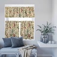 thumbnail image 6 of 3 Piece Kitchen Curtains and Valances Set Vintage Plant Cafe Curtains 36 Inch Length Boho Botanical Flowers Green Leaf Ferns Valance & Tier Curtain for Living Room Bedroom Window 54"x18"+27"x36"*2, 6 of 6