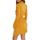 thumbnail image 5 of VISgogo, minivestido camisero para mujer, Color sólido, cuello vuelto, manga larga, vestido con botones, vestido informal de primavera para mujer con cinturón VISgogo moda, 5 of 6