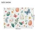 thumbnail image 4 of Yayeee Bath Rug for Bathroom Floor Non Slip Rectangle Fluffy Soft Absorbent Mat, 16"x24", Red Easter Eggs, 4 of 7