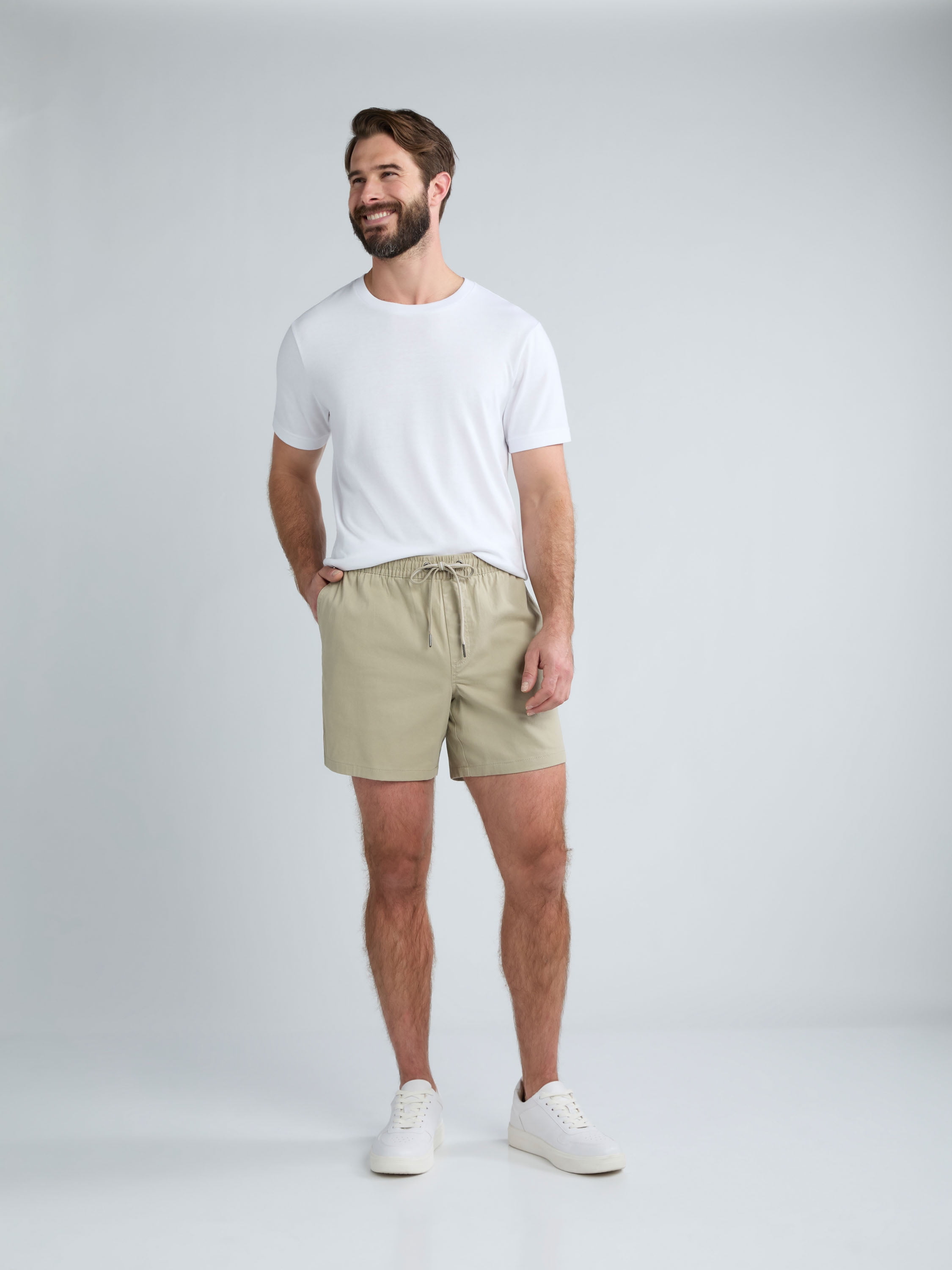 George Men's and Big Men's Pull On Shorts, 8" Inseam, Sizes S-3XL