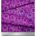 thumbnail image 2 of Soimoi Velvet Fabric Flower Artistic Print Sewing Fabric Yard 58 Inch Wide, 2 of 3