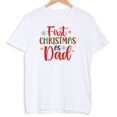 thumbnail image 3 of Mi primera Navidad como papá/mamá Conjuntos familiares a juego Camisetas Look padre-madre y bebé Ropa Tops Monos de bebé Camisetas, 3 of 5