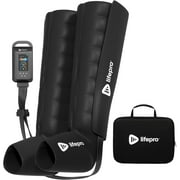 Lifepro Axis Foot and Leg Compression Massager for Circulation, Pain Relief Black