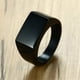 thumbnail image 4 of Anillo cuadrado Punk para hombre, joyería de acero inoxidable 316L, anillos personalizados, Color negro, dorado y plateado, accesorios de joyería impermeables, regalos, 4 of 4