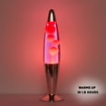 Urban Shop, 16" Rose Gold Lava Motion Volcano Lamp, Pink Wax in Pink