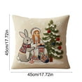 thumbnail image 3 of chaungfeng Christmas Decorations, Print Christmas Pillow Covers 18" x 18", with 8 Cute Patterns, Throw Pillow Covers for Home Christmas Decor, Soft Linen Material, 3 of 6