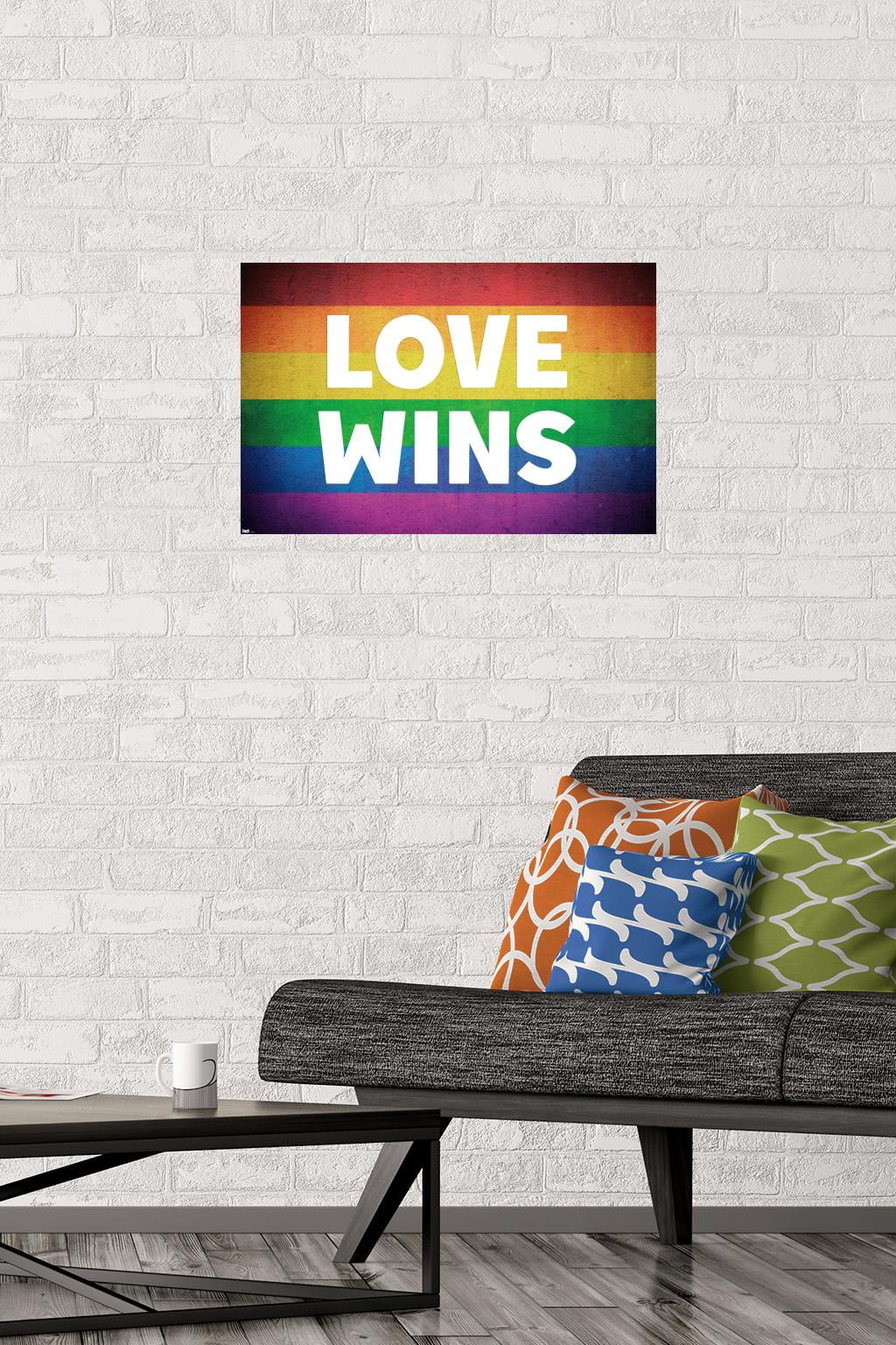 Love Wins Wall Poster, 14.725" x 22.375"