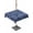 Blue, variant on Outdoor Tablecloths with Umbrella Hole & Zipper, Vintage Wave Lines 54x54 Inch Square Tablecloths, Classic Minimalist Striped Navy Blue Waterproof Table Cloth, Patio/Pool/Picnic Table Covers