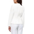 thumbnail image 3 of INSPIRE CHIC Women's Business Blazer Lapel Collar Long Sleeve Work Office Suit Jacket XL White, 3 of 5