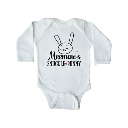 

Inktastic Meemaw Easter Bunny Gift Gift Baby Boy or Baby Girl Long Sleeve Bodysuit