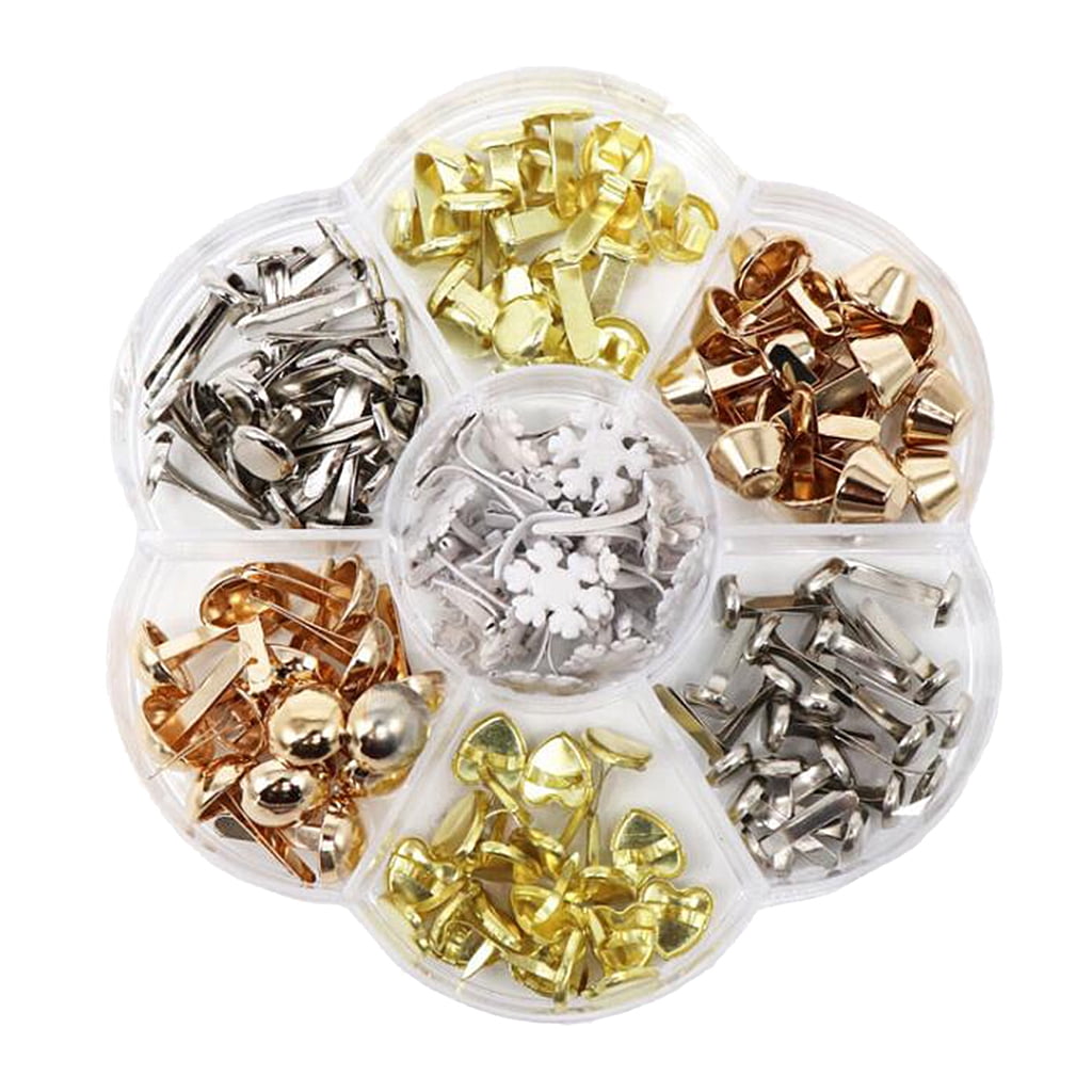Paper Fasteners DIY Metal Split Pins Brads Craft Making Scrapbook B
