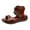 Brown, variant on CAICJ98 Women Shoes Womens Flat Sandals Beaded Bohemian Elastic Back Strap Rhinestone Summer Slip On Sandals,Brown