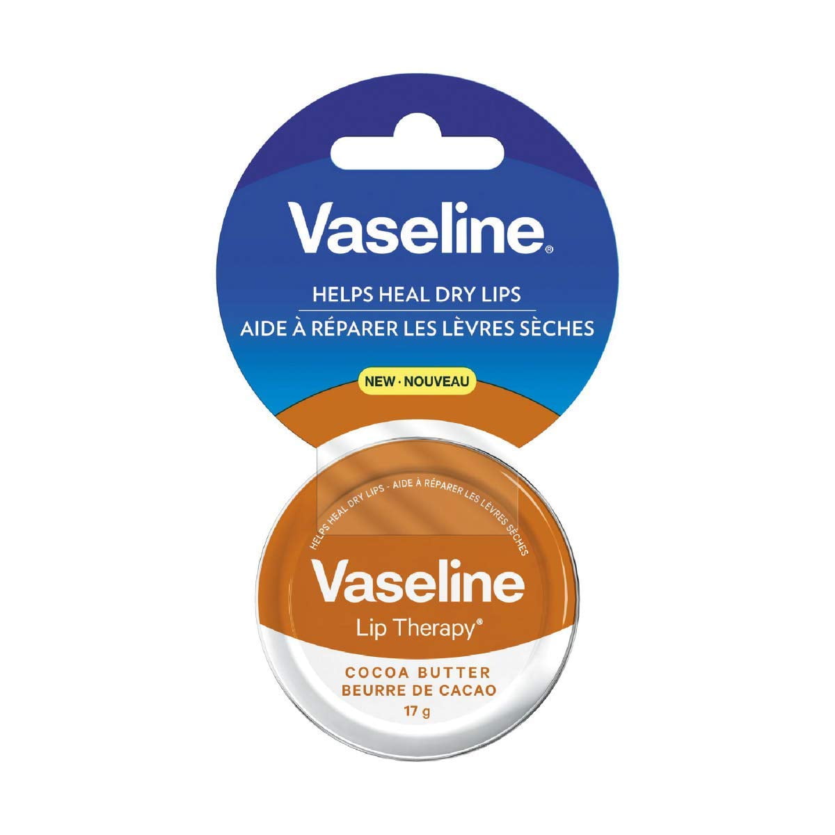 Vaseline Lip Therapy Lip Balm Tin, Cocoa Butter, 0.6 oz 4-Packs