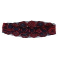 thumbnail image 3 of Unique Bargains 1 Pc Headband Sunflower Thin Lace Wide Hairband for Women Wine Red, 3 of 5