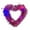 PK2, variant on Valentine's Day Wreaths for Front Door Decor Red Tinsel Heart Wreath for Valentine Wedding Party Window Mantel Decoration