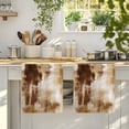 thumbnail image 4 of Abstract Minimalist Kitchen Towels Set of 4, Modern Bohemia Aesthetic Ombre Brown Absorbent Dish Towels for Kitchen, Microfiber Hand Towel, Quick Drying Tea Towel for Cleaning Decorative Dishcloths, 4 of 7