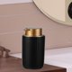 thumbnail image 3 of Dispensador de jabón de cerámica, botella de líquido, botella portátil vacía recargable con bomba de lavado corporal para el hogar, baño, Negro Baoblaze Dispensador de jabón, 3 of 8