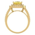 thumbnail image 4 of Halo Engagement Ring for Women - 2.07ct Natural Citrine in 14K Yellow Gold Promise Ring, 4 of 6