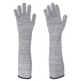 thumbnail image 2 of 1 Pair Cut Resistant Knit Sleeves 19.7 Inch Cut Resistant Gloves Outdoor Work Safety Anti-cutting Arm Guard Protective Glove Arm Guard Protection Prevent Scrapes Slash Resistant Sleeves, 2 of 8