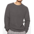 thumbnail image 1 of Suéter de cuello redondo para hombre, de color liso, holgado, de punto, informal, a la moda para jóvenes, 1 of 6