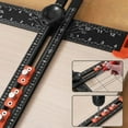thumbnail image 2 of High Precision Angle Ruler Woodworking Scribe Drawing Marking Gauge Crossed-Cut T-Type Ruler Measuring Tools 35cm, 2 of 6