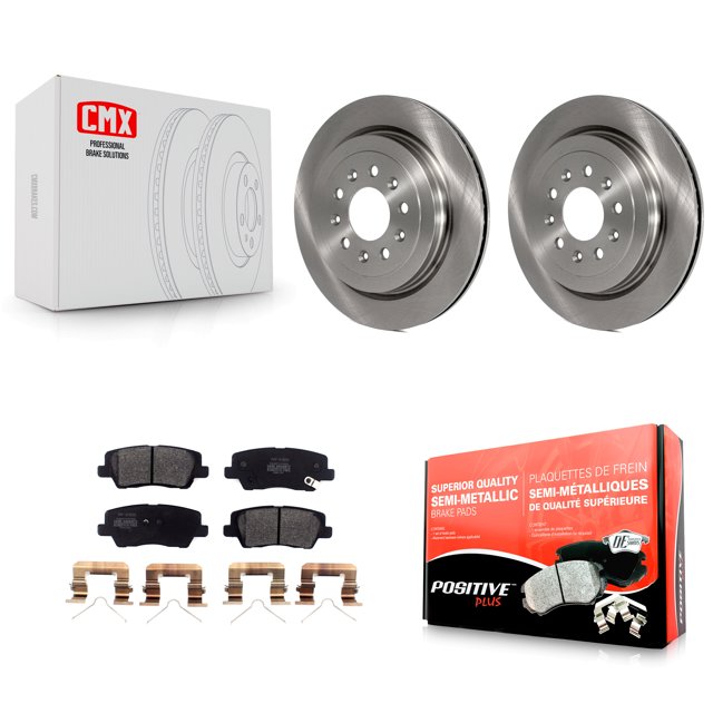 Transit Auto Rear Disc Brake Rotors and Semi-Metallic Pads Kit for Car Cadillac ATS K8F-102857