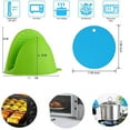 thumbnail image 2 of Silicone Oven Mitts and Pot Holder Set of 4, Heat Resistant Non Slip Mini Oven Mittens Silicone Pinch Mitts for Grilling Cooking Baking, Microwave Gloves Table Placemats Kitchen Accessories (Green), 2 of 7